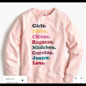 J.Crew "Girls" sweatshirt in XS